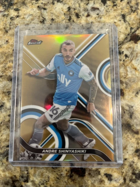2022 Topps Finest MLS Soccer ANDRE SHINYASHIKI Gold Refractor /50