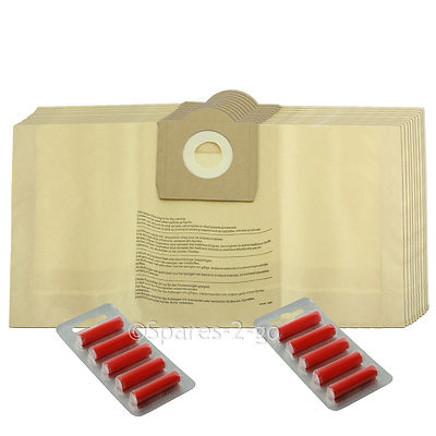 10 x B&Q Bags Performance Power PP20 20L Nass- & Trockensauger Staubsauger Beutel Erfrischer