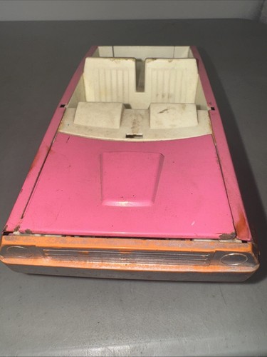 Vintage 1966 Structo Thunderbolt Pink With Less Marking On Base/ Different Wheel - Picture 16 of 24