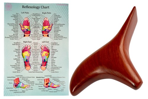 CCcollections Wood Therapy Massage Tools Set with Chart Massage Stick - Picture 17 of 25