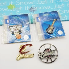 4 Vintage 2004 NBA Cleveland Cavaliers Cavs Logo Souvenir Basketball Pin Aminco