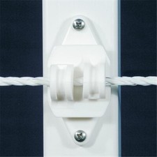 1 bag 25/bag Powerfields R-CW-25 Wood Post Claw Insulator White