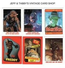 1988 Topps Fright Flicks / See drop down menu for card you will receive.