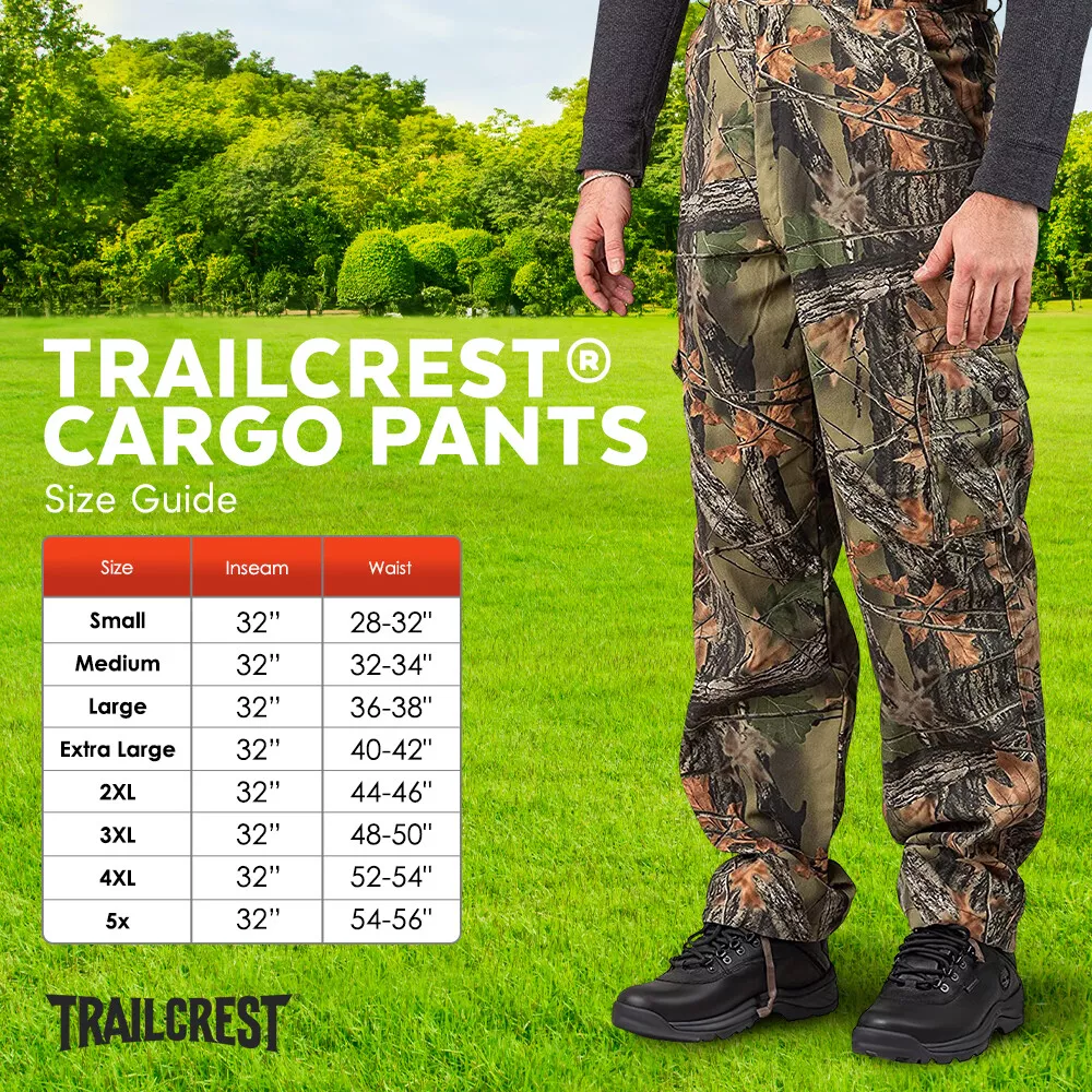 TrailCrest Men's Camo Tactical Hunting Hiking Pants | eBay