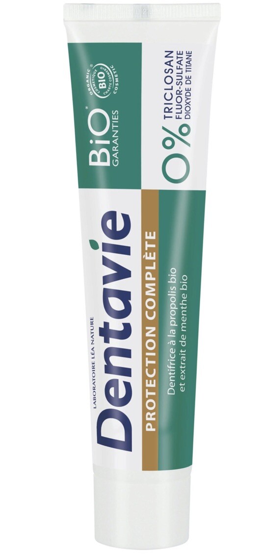 Dentifrice protection complète Bio Dentavie lot de 3 tubes de 75ml pour hygiène bucco-dentaire