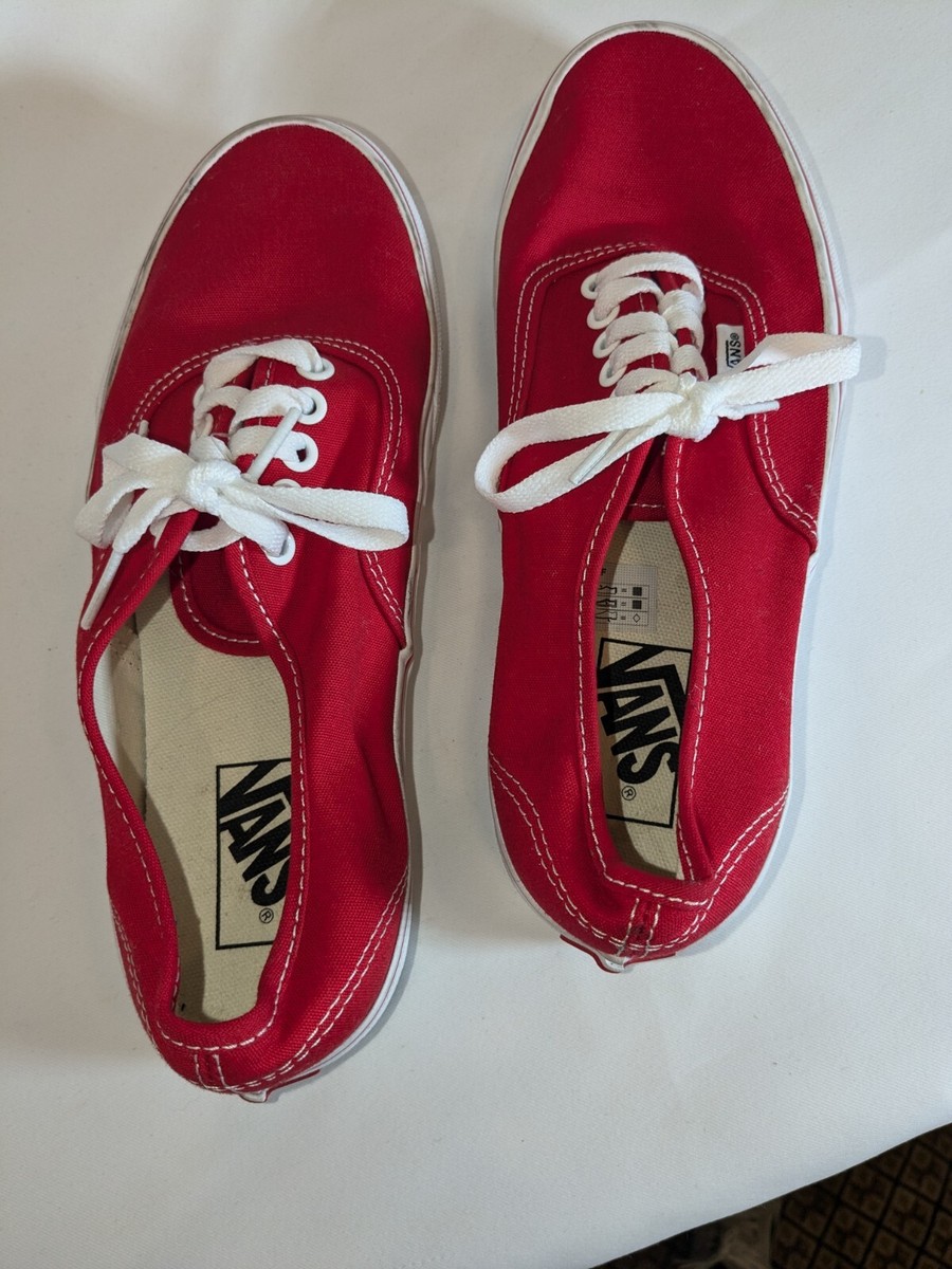 Vans Off the wall Skate Shoes Red  721356 Women’s Size 10.5 Men’s 9 s-l400.jpg main image 3