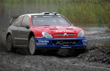 Carlos Sainz (ESP) Citroen Xsara WRC on stage 6 Rally Car 2004 Old Photo