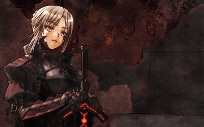 Anime saber alter fate series fatehollow ataraxia girls Gaming Mat Desk Pad