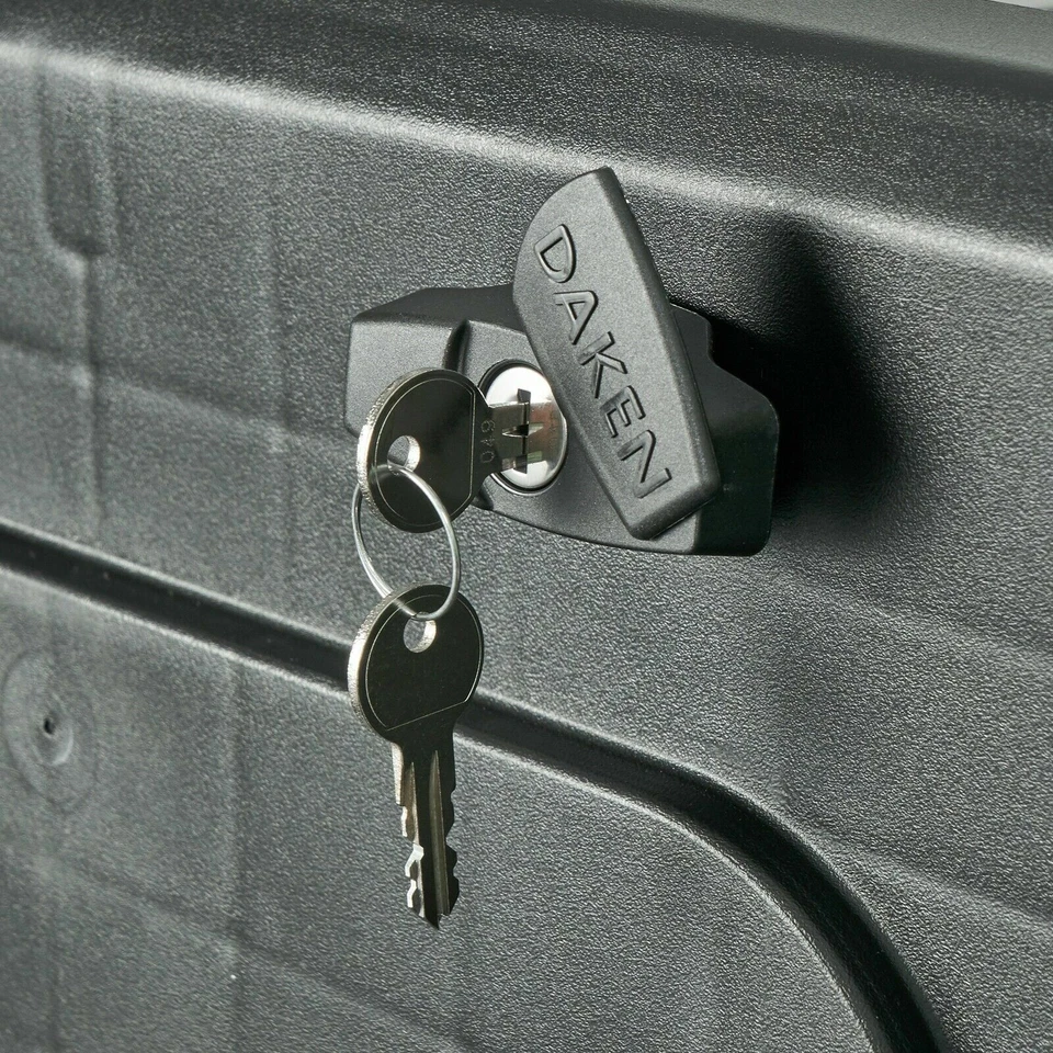 Deichselbox Daken Blackit 2 550x250x295mm inkl. Vertik Halter Anhänger Staukiste - Bild 4 von 4