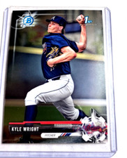 2017 Bowman Draft Chrome #BDC-120- KYLE WRIGHT 1st Bowman Rookie RC Card.. rookie card picture