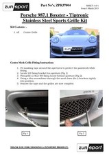 Calandre Porsche BOXSTER