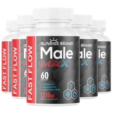 Male Max - Strength, Endurace, Recovery Time - 5 Bottles 300 Capsules