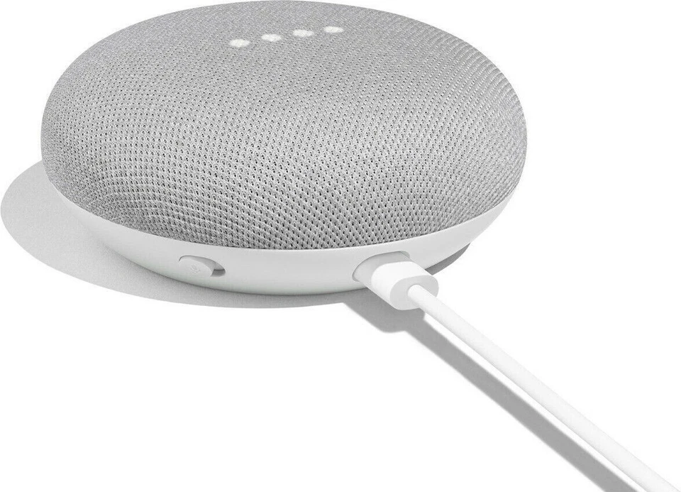 Google Home Mini Sprachassistent grau/ Kreide smarter Lautsprecher Speaker OVP - Bild 3 von 4