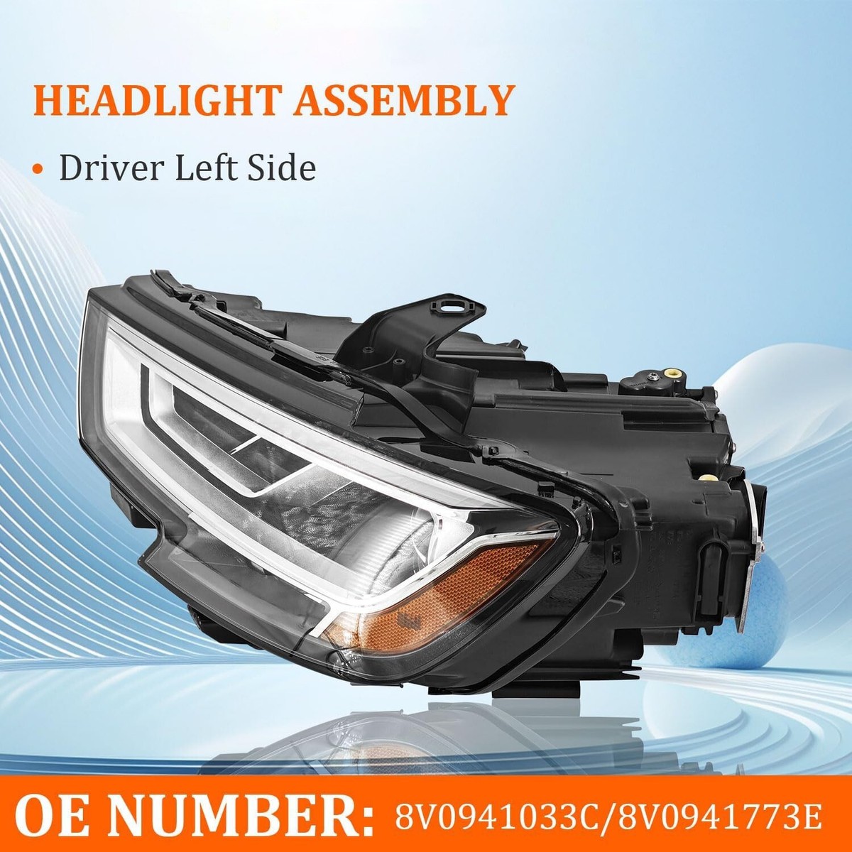 8V0941033C Left Driver Side LED Headlight Assembly For 2017-2019