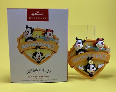 ANIMANIACS YAKKO WAKKO DOT FIGURINE CHRISTMAS TREE ORNAMENT