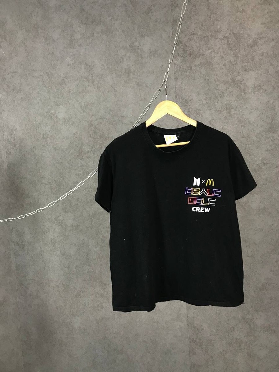 BTS マクドナルド　XXL Tシャツ BTS x MDBonalds Official Logo Short Sleeve T-Shirt And Pouch