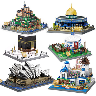 Wange Blocks Architecture Building Bricks Landmark MOC City House Education Toy