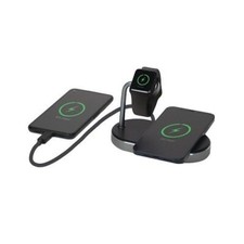 Image of Verbatim 49556 WCS-02 Aluminium 3-in-1 Qi MFi Wireless + Apple Watch + QC 3.0