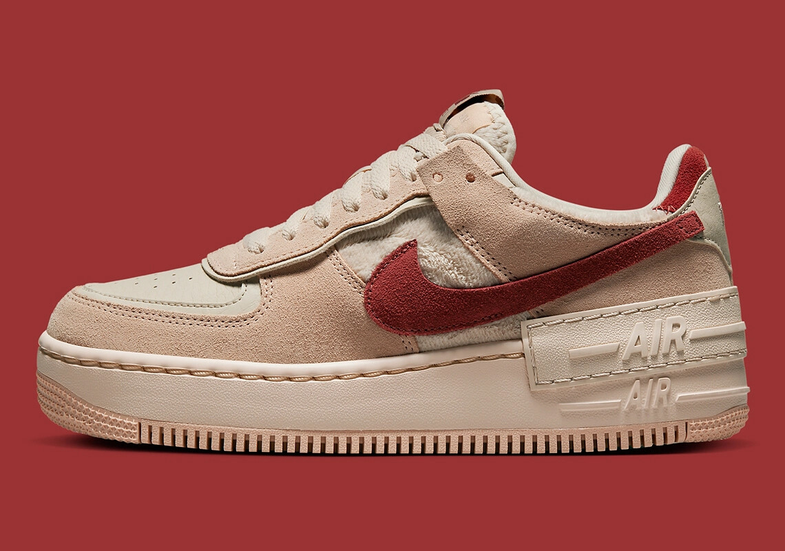Спортивные кроссовки Nike Air Force 1 Shadow AF1 Red Sanddrift DZ4705-200 Женские Sz