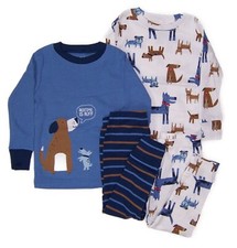 Carter's Baby Boys 18 Months 4 Pc Snug Fit Pajama Set NWT Bedtime is Ruff