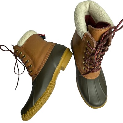 Tommy Hilfiger Women's TW Russell Leather Rubber Rain Snow