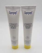 2x Supergoop Unseen Sunscreen SPF40 travel size 0.5 fl oz/15ml exp 10/24