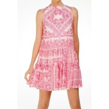 Calvin Klein Bandana Print Swing Regatta Dress Sz 14 NWOT