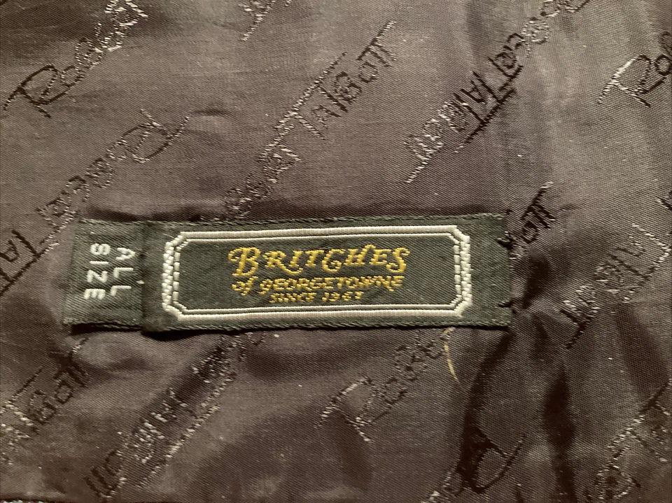 Robert Talbott "Britches" 100 % seda cummerbund verde azulado parisino usado Foto 4 de 4