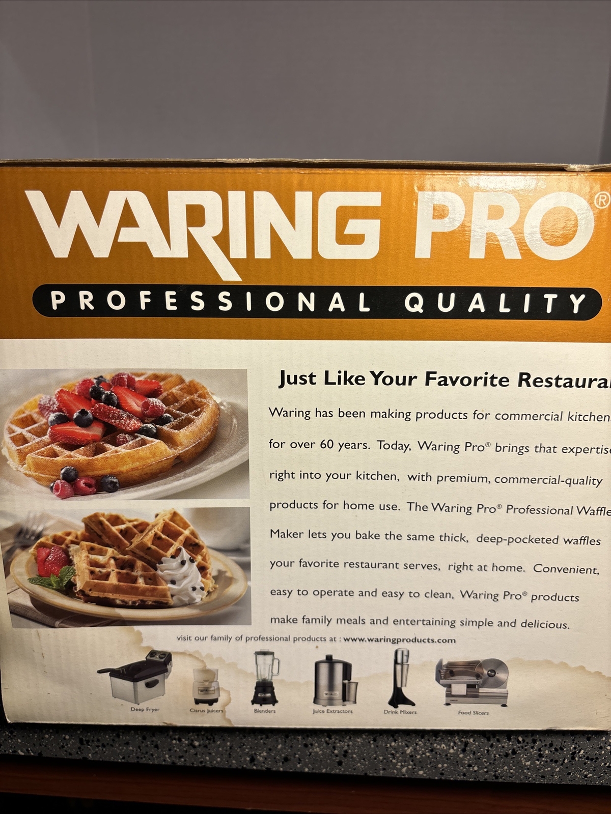 Waring Pro WWM200SA Belgian Waffle Maker Black And Silver 40072003851