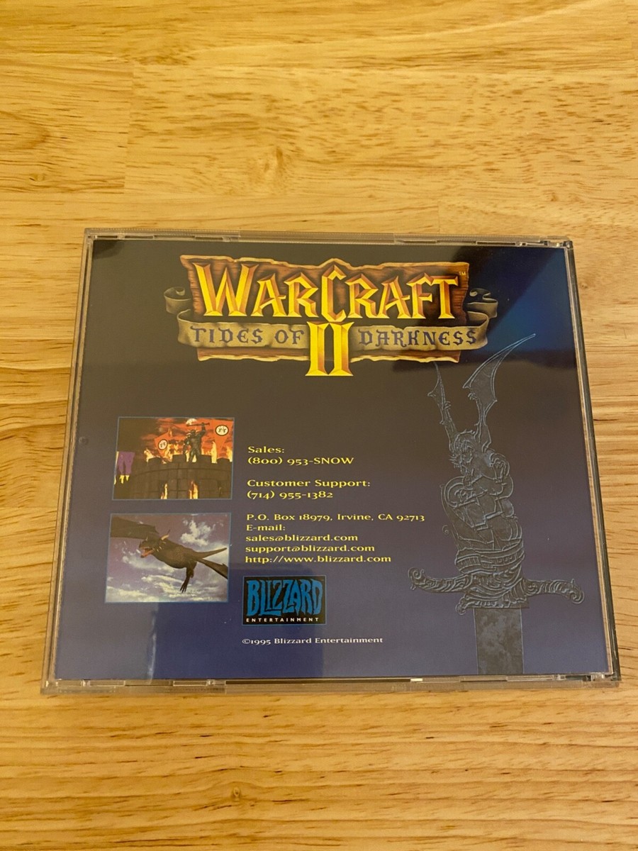 Vintage Original Warcraft II 2 Tides of Darkness Big Box PC