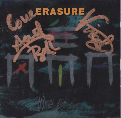 ERASURE 'WORLD BE LIVE' TWO LIVE CD DISCS 2018 - 24 LIVE TRACKS - AUTOGRAPHED