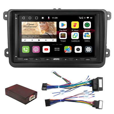 For VW Volkswagen Jetta Passat 7'' Carplay Android 10 Car GPS Stereo Radio Navi