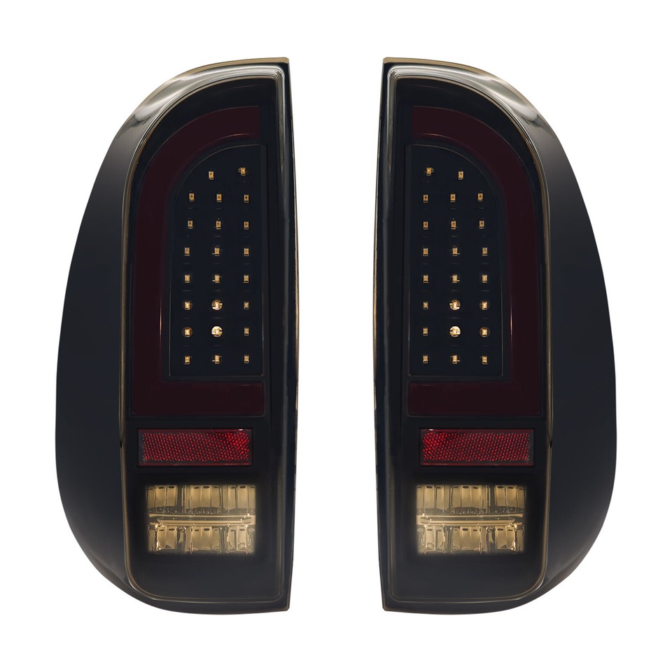 For Black Smoke 2005-2015 Toyota Tacoma LED Strip Tail Lights Lamps Left Right E - Foto 4