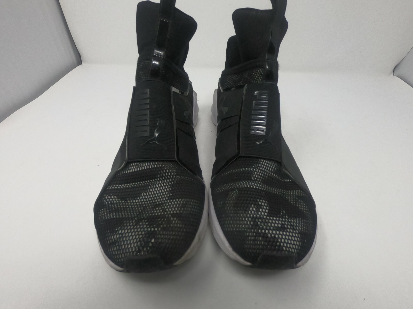 puma fierce strap swan black