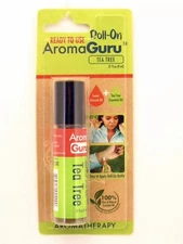 2 AROMA GURU READY TO USE ROLL-ON TEA TREE AROMATHERAPY OIL (02499)
