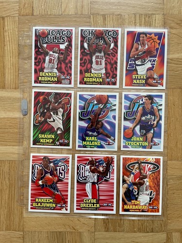 Collection of NBA cards inserts stars Jordan Hardaway Allen Malone 96 97 98 99 - Zdjęcie 15 z 24