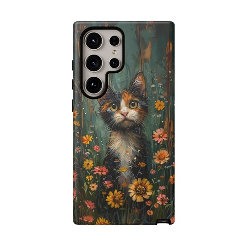 Calico Cat Pastel Floral Phone Case for iPhone, Samsung Galaxy, Pixel - 第 90/191 張圖片
