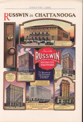 1927 RUSSWIN CHATTANOOGA HARDWARE ENGINEER BUILDING ARCHITECT AD 18878