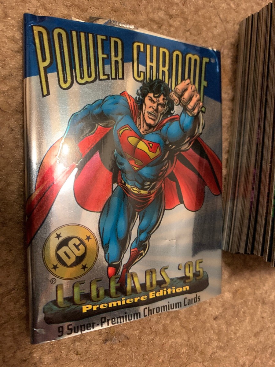 DC LEGENDS '95 POWER CHROME 1995 SKYBOX COMPLETE BASE CARD SET