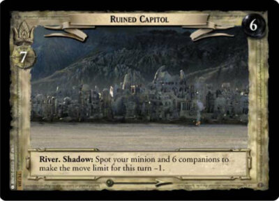 LOTR TCG ROTK Return O King RUINED CAPITOL 7U355 Foil M/GEM MINT Tip Top Shelf