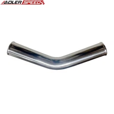 US SHIP 45 Degree 4" OD Polished Aluminum Turbo Intercooler Pipe Piping L=600MM