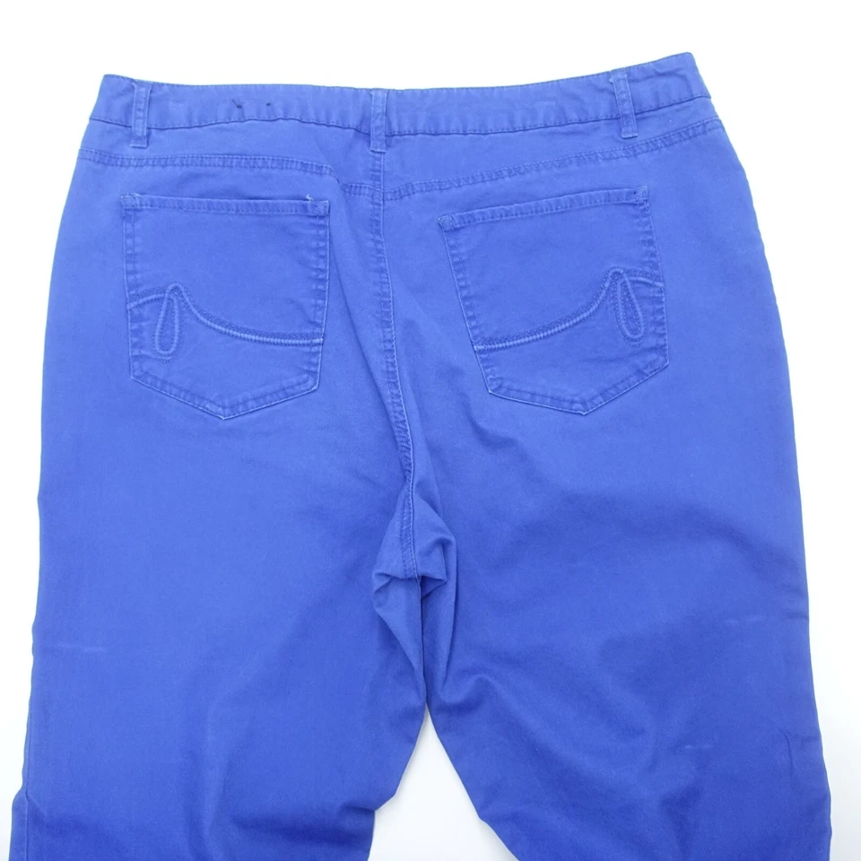 Apt.9 Jeans Women's 16W Blue Denim Cotton Stretch Modern Fit Skinny Leg Zip Fly - Image 3 of 4