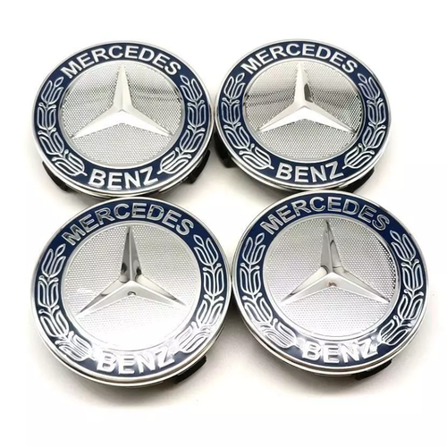 4x 75 mm per Mercedes Benz coprimozzo copricerchio coppa ruota emblema DE+++ - Foto 3 di 9
