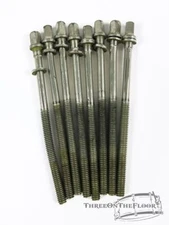 (x6) 1930s / 40s Leedy Extended Tension Rods 4" Length Nickel Plated : Lot093