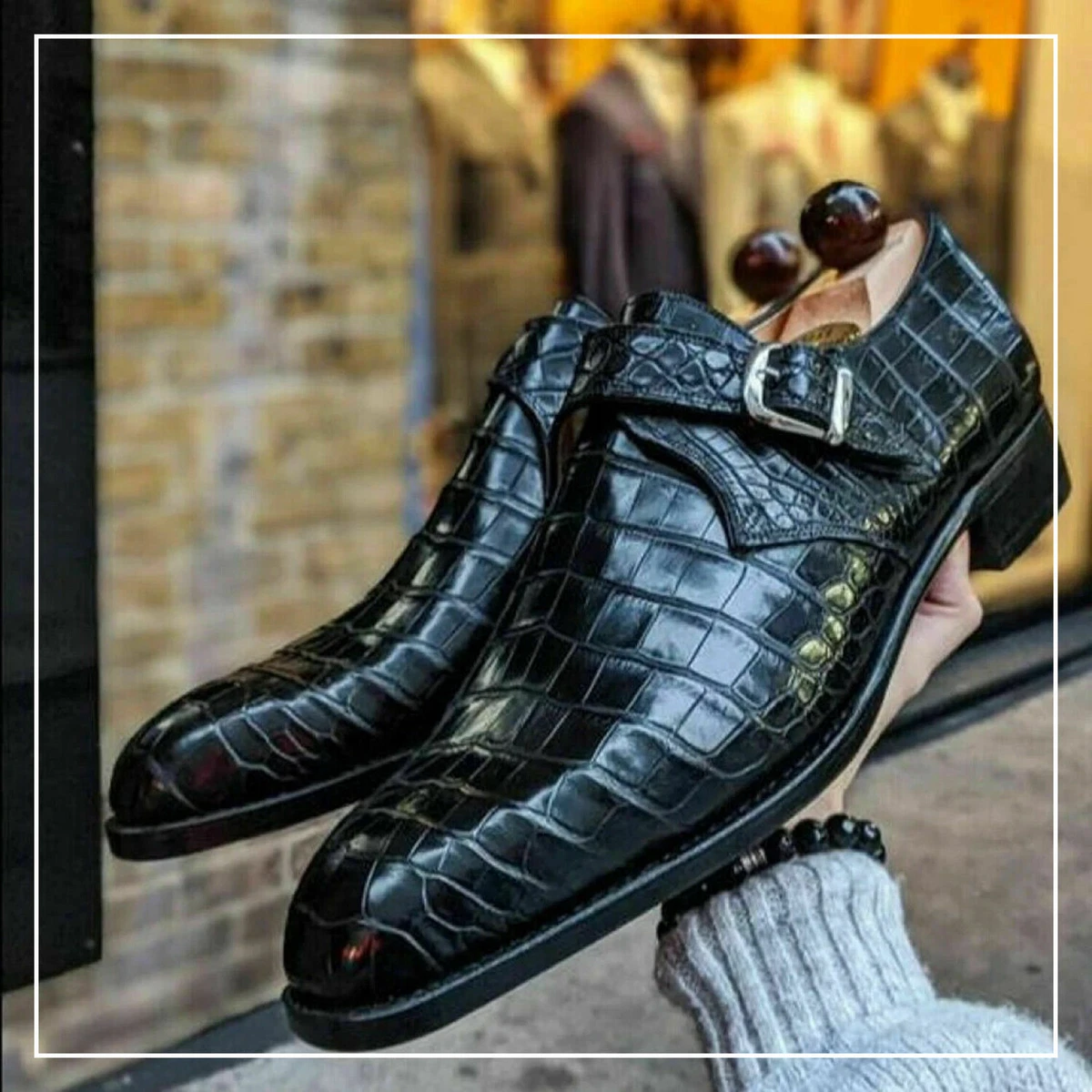 Crocodile 2024 leather shoes