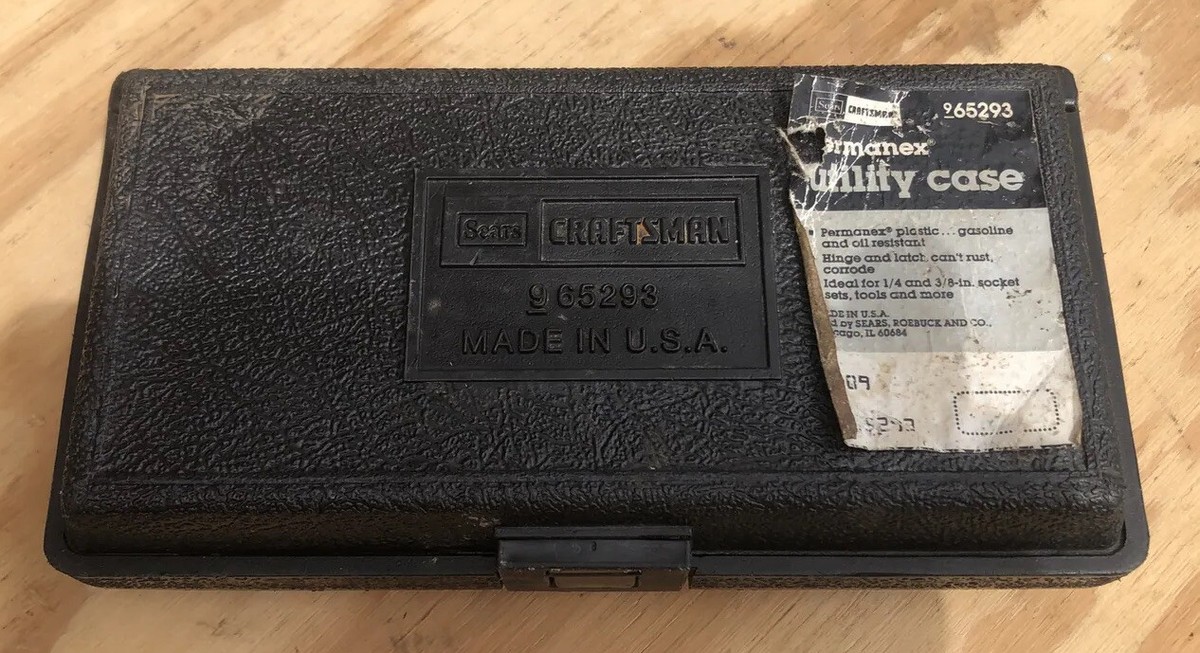 VINTAGE SEARS CRAFTSMAN No. 9 65293 PERMANEX UTILITY CASE OR TOOL