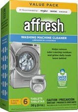 Affresh Washing Machine Cleaner Front Load Top Load Washer,Includng HE, 6 Tablet