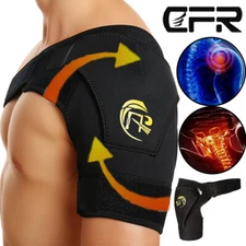 Shoulder Support Brace Sleeve Rotator Cuff Adjustable Belt Sprains Pain Relief