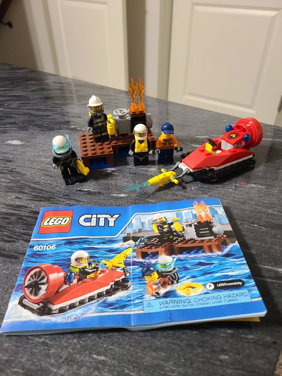 100 complete Lego City 60106 Fire Starter set w instructions