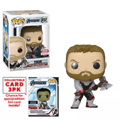 Funko POP! Avengers: Endgame - Thor with Collector Cards #452 - Entertainment Ea